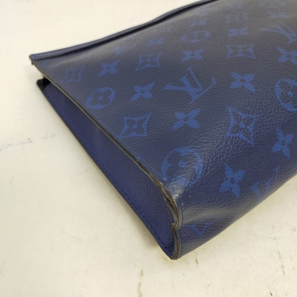 LouisVuitton Eclipse Pochette Voyage Blue Taigarama - Picture 5 of 9